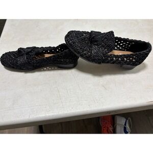 Black Bibi Lou Woven Loafers 40 Us‎ 9.5